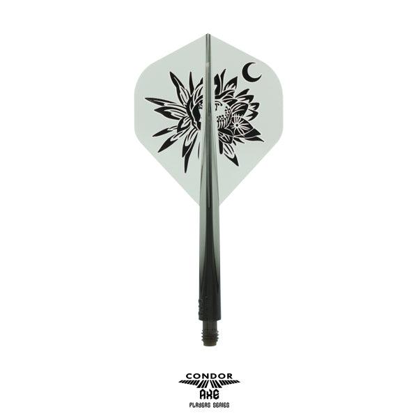 Condor - Axe Gekkabijin - Priehľadná Čierna - No2 - Jednodielny Násadka/Letky Na Šípky - Direct Darts - 1