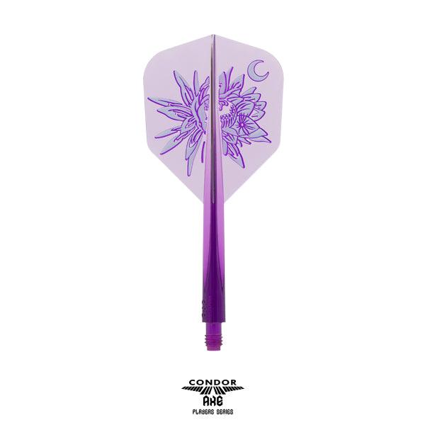 Condor - Axe Gekkabijin - Priehľadná Fialová - No6 - Jednodielny Násadka/Letky Na Šípky - Direct Darts - 1