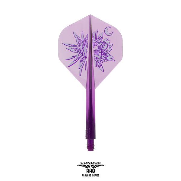 Condor - Axe Gekkabijin - Priehľadná Fialová - No2 - Jednodielny Násadka/Letky Na Šípky - Direct Darts - 1