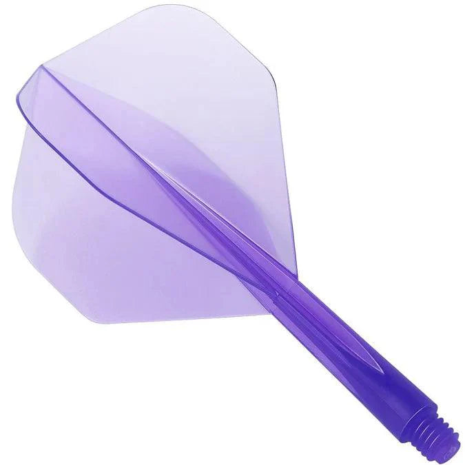 Condor - Zero Stress - Plain - Priehľadná Fialová - No2 - Jednodielny Násadka/Letky Na Šípky - Direct Darts - 1