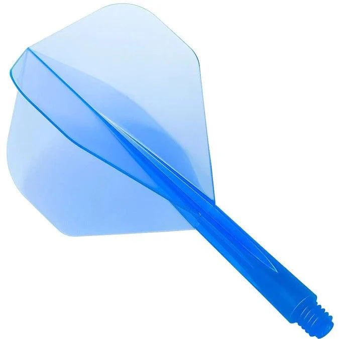 Condor - Zero Stress - Plain - Priehľadná Modrá - No2 - Jednodielny Násadka/Letky Na Šípky - Direct Darts - 1