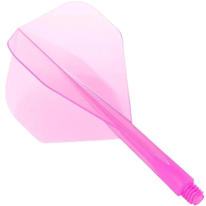 Condor - Zero Stress - Plain - Priehľadná Ružová - No2 - Jednodielny Násadka/Letky Na Šípky - Direct Darts - 1