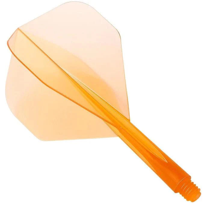 Condor - Zero Stress - Plain - Priehľadná Oranžová - No2 - Jednodielny Násadka/Letky Na Šípky - Direct Darts - 1