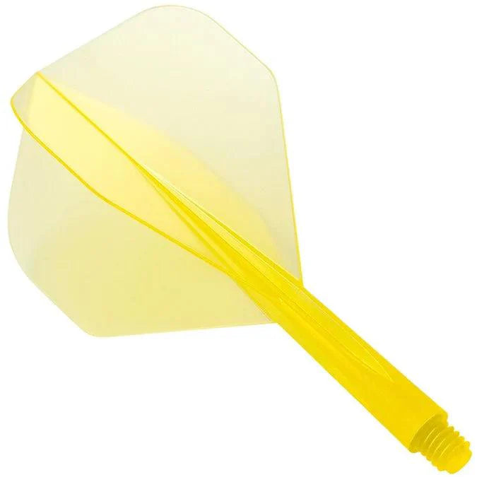 Condor - Zero Stress - Plain - Priehľadná Žltá - No2 - Jednodielny Násadka/Letky Na Šípky - Direct Darts - 1