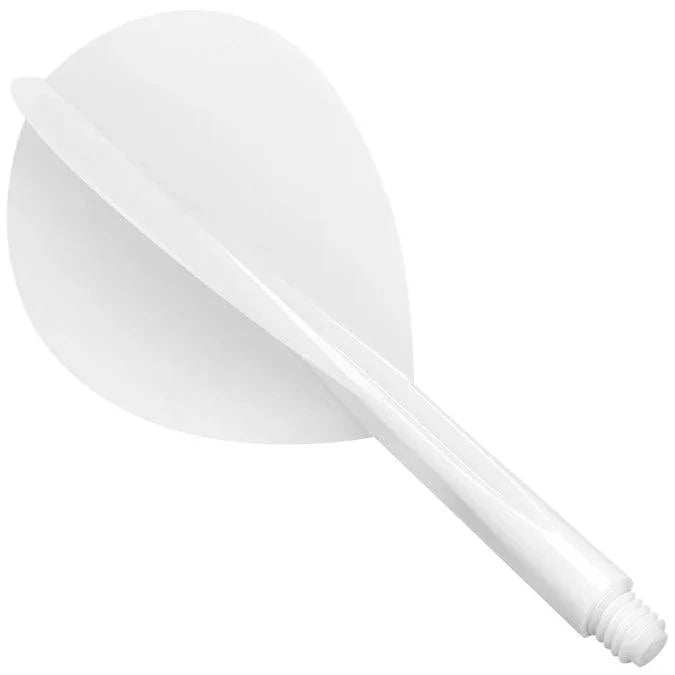 Condor - Zero Stress - Plain - Biela - Teardrop - Jednodielny Násadka/Letky Na Šípky - Direct Darts - 1