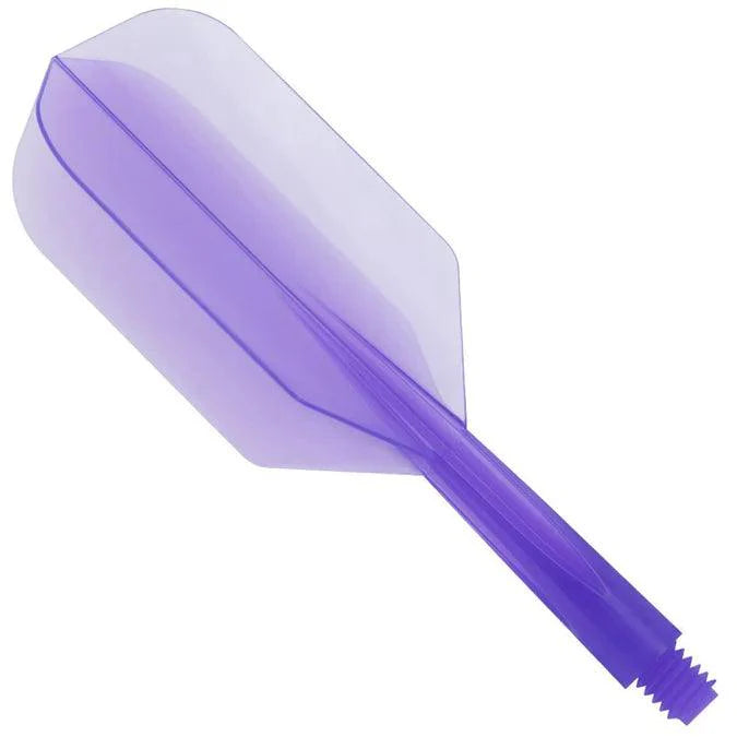 Condor - Zero Stress - Plain - Priehľadná Fialová - Slim - Jednodielny Násadka/Letky Na Šípky - Direct Darts - 1