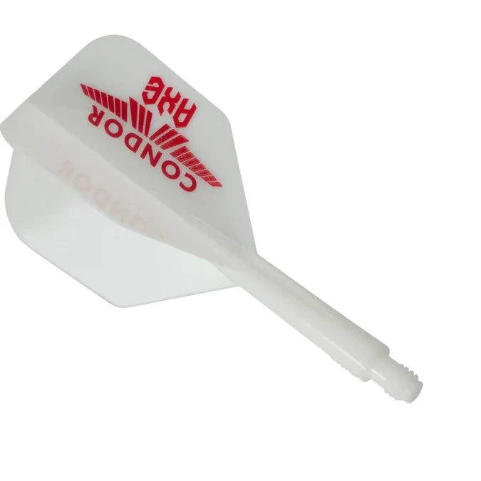 Condor - Axe Logo - Biela Červená - No6 - Jednodielny Násadka/Letky Na Šípky - Direct Darts - 1
