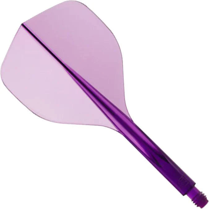 Condor - Axe 120 - Priehľadná Fialová - No2 - Jednodielny Násadka/Letky Na Šípky - Direct Darts - 1