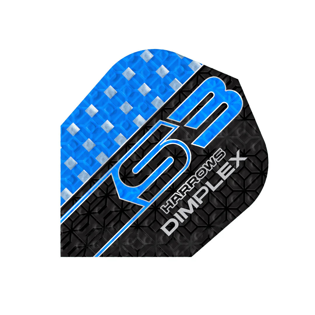 Harrows - Dimplex S3 Modrá - No6 - 100 Mikrón - Letky Na Šípky - Direct Darts - 1