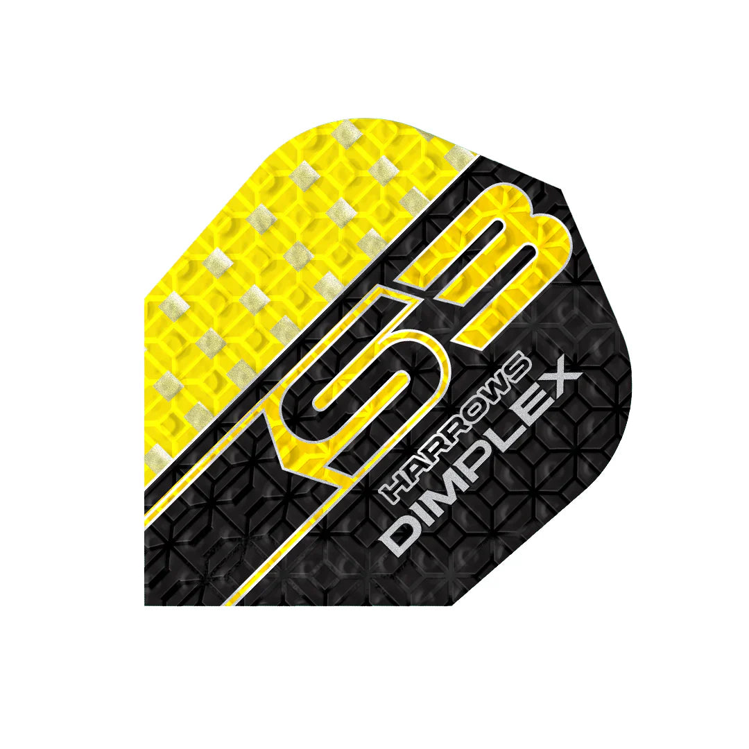 Harrows - Dimplex S3 Žltá - No6 - 100 Mikrón - Letky Na Šípky - Direct Darts - 1