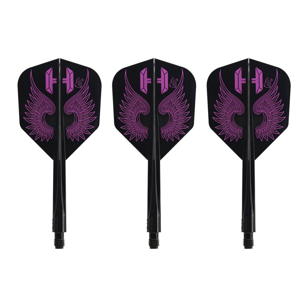 Condor - Axe Flap Wings - Čierna - No6 - Jednodielny Násadka/Letky Na Šípky - Direct Darts - 1