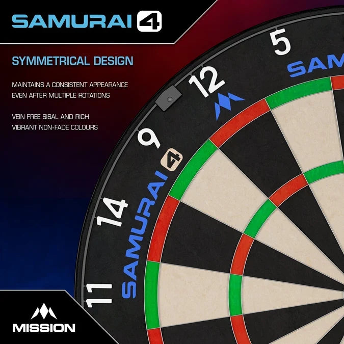Mission - Mission Samurai 4 - Sisalový Terč Na Šípky - Direct Darts - 3