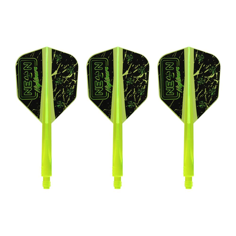 Condor - Axe Stowe Buntz - Neónová Žltá - No6 - Jednodielny Násadka/Letky Na Šípky - Direct Darts - 1