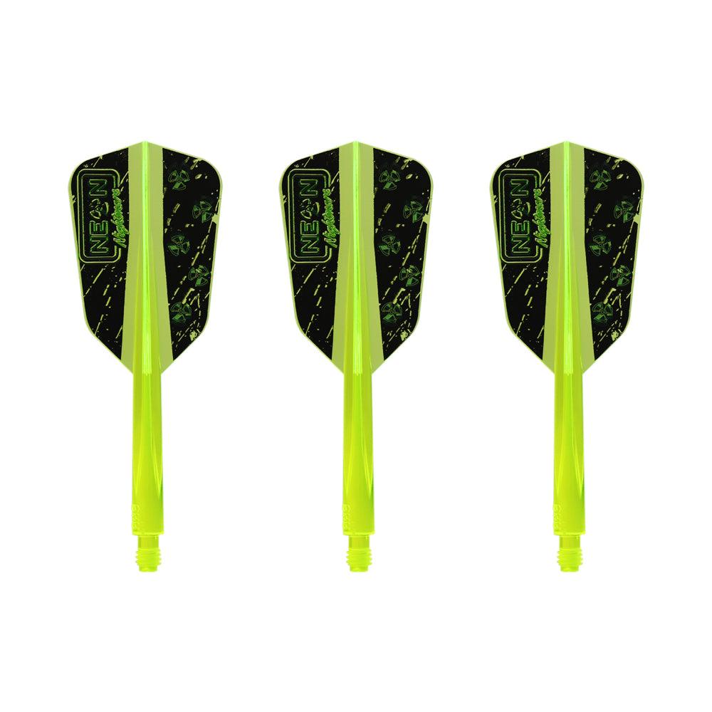 Condor - Axe Stowe Buntz - Neónová Žltá - Wing Slim - Jednodielny Násadka/Letky Na Šípky - Direct Darts - 1