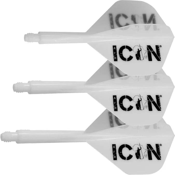 Condor - Axe African Warrior - Biela - No2 - Jednodielny Násadka/Letky Na Šípky - Direct Darts - 2