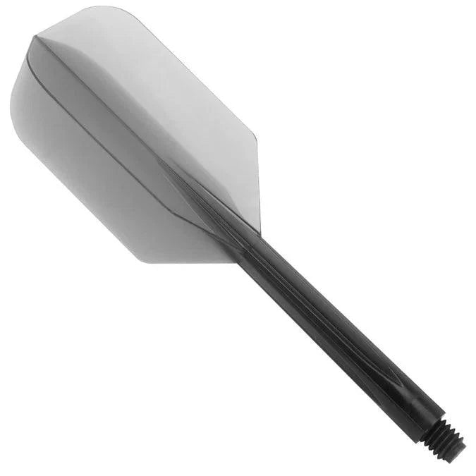 Condor - Zero Stress - Plain - Priehľadná Čierna - Slim - Jednodielny Násadka/Letky Na Šípky - Direct Darts - 1