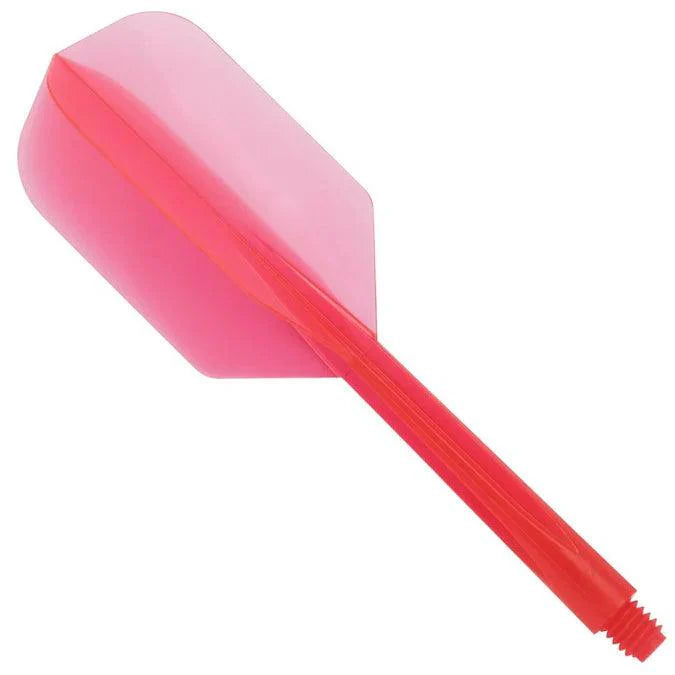 Condor - Zero Stress - Plain - Priehľadná Červená - Slim - Jednodielny Násadka/Letky Na Šípky - Direct Darts - 1