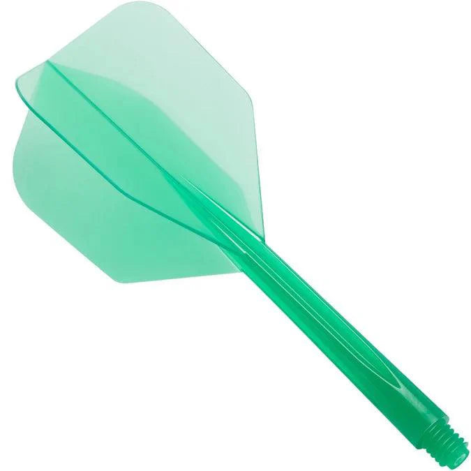 Condor - Zero Stress - Plain - Priehľadná Zelená - No6 - Jednodielny Násadka/Letky Na Šípky - Direct Darts - 1