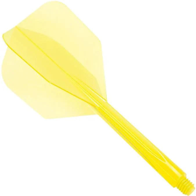 Condor - Zero Stress - Plain - Priehľadná Žltá - No6 - Jednodielny Násadka/Letky Na Šípky - Direct Darts - 1
