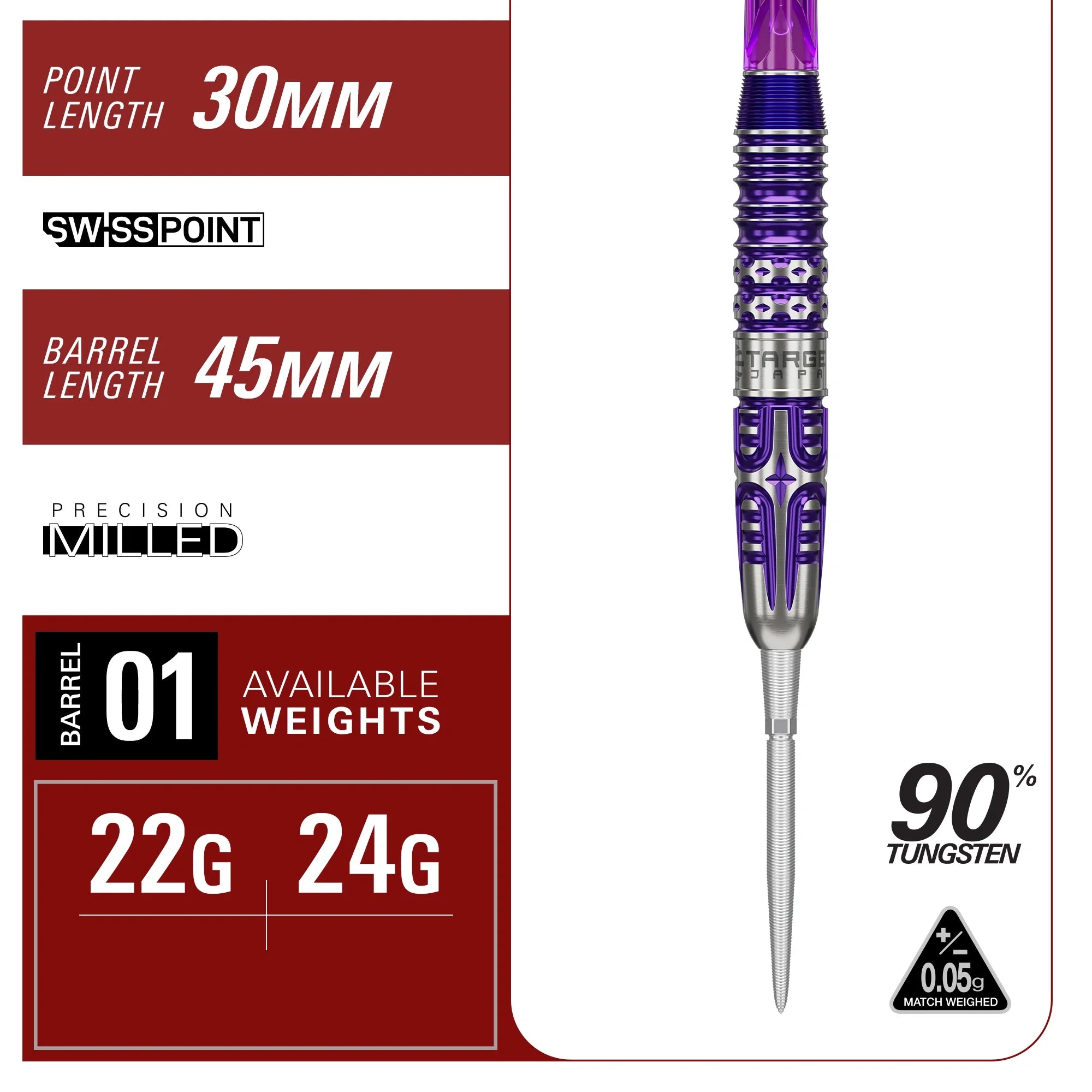 Target Japan - Endeavour Gen3 - 90% - Steel Šípky - Direct Darts - 4