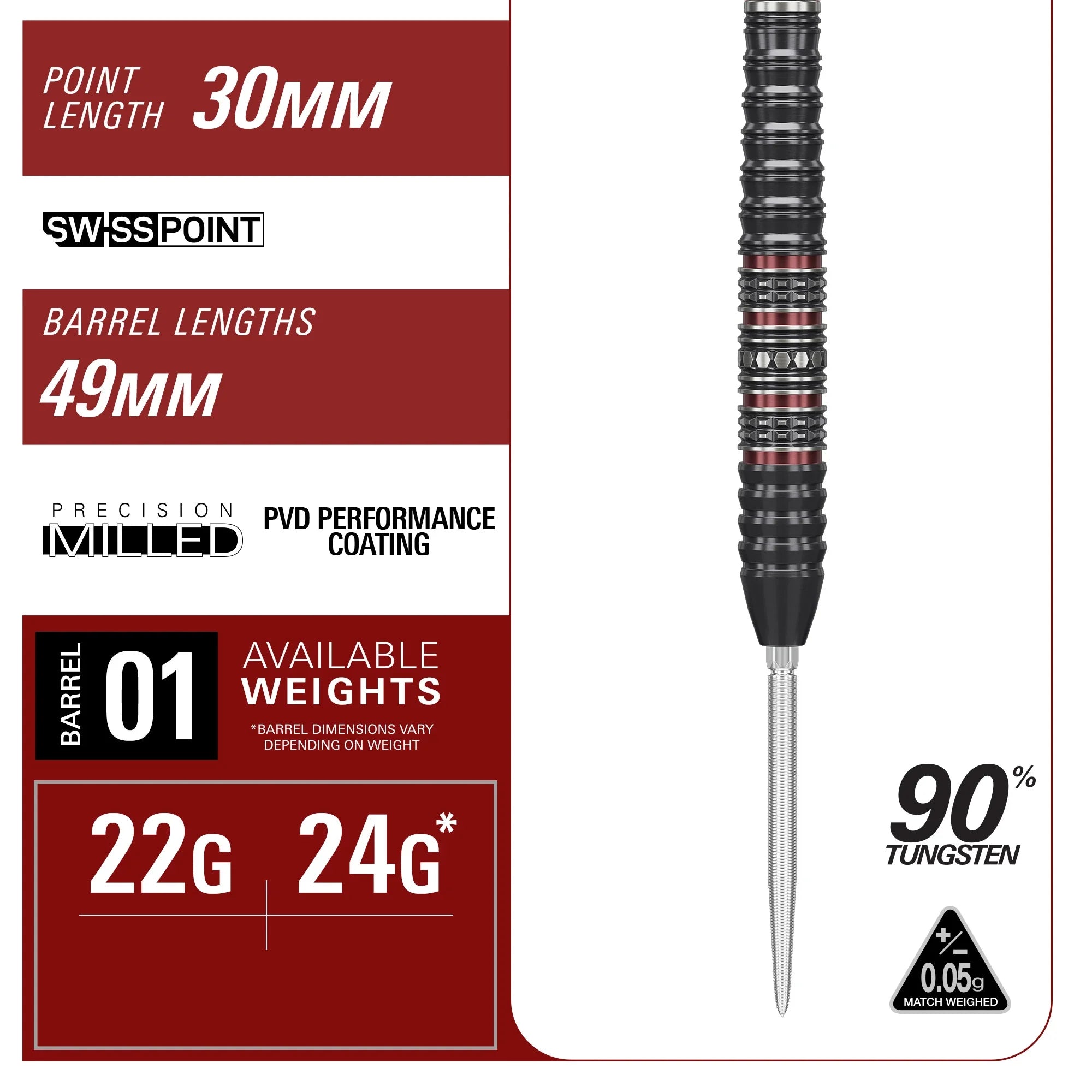 Target Japan - Prime Series Diamond Gen4 - 90% - Steel Šípky - Direct Darts - 6