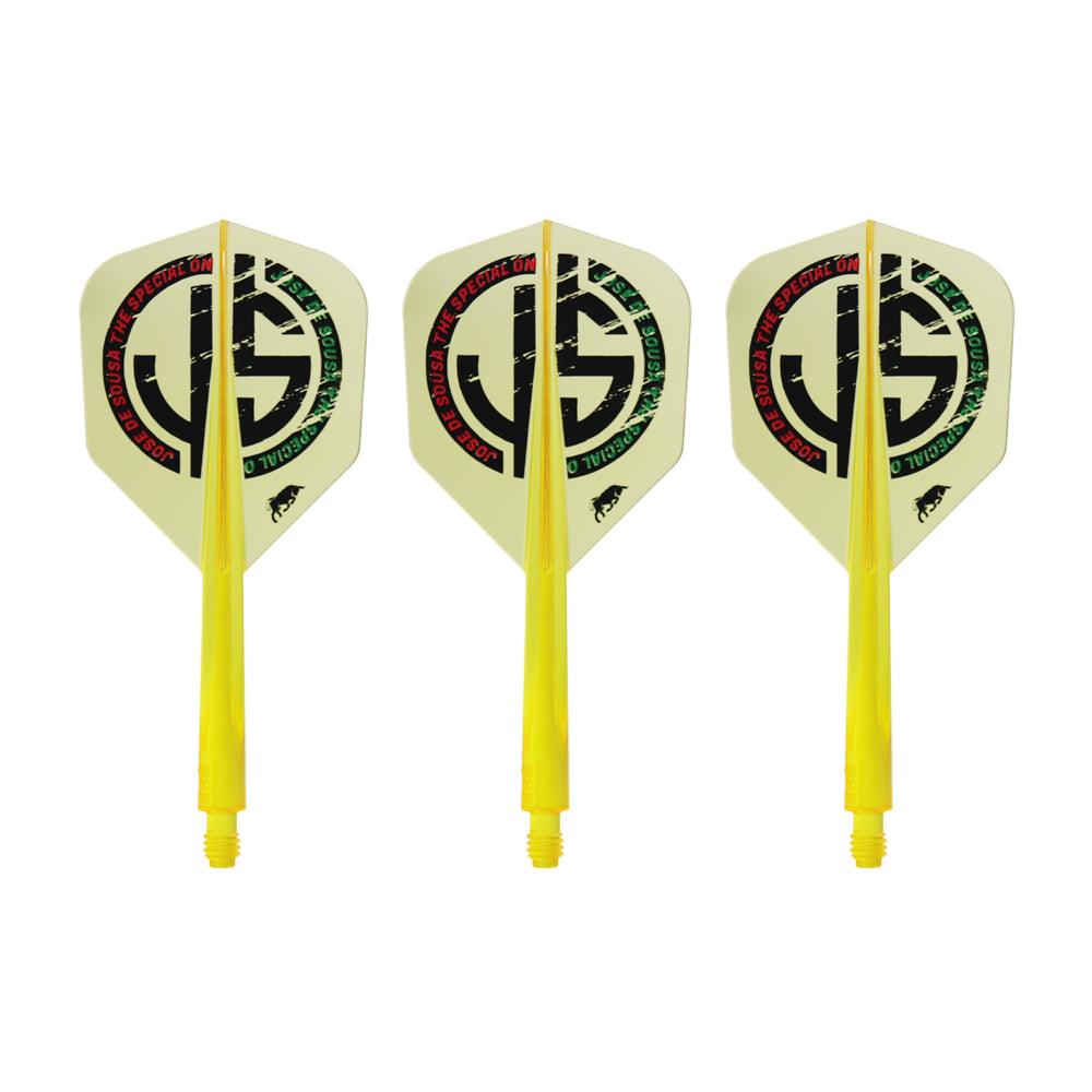 Condor - Axe Special One 3 - Priehľadná Žltá - No6 - Jednodielny Násadka/Letky Na Šípky - Direct Darts - 1
