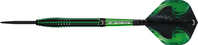 Mission - Venom 90% - Čierna & Zelená - Sada Steel Šípok - Direct Darts - 5