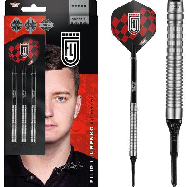 Bulls - Filip Ljubenko - 90% - Natural - Sada Soft Šípok - Direct Darts - 1