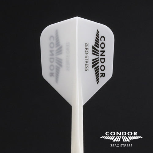 Condor - Zero Stress - Logo - Biely/Čierny - No6 - Letky/Násadka Na Šípky - Direct Darts - 2