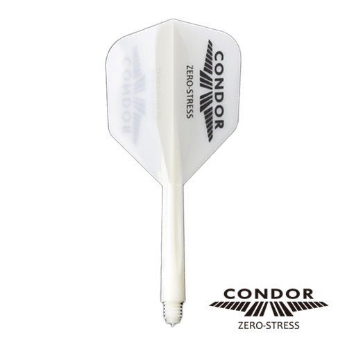 Condor - Zero Stress - Logo - Biely/Čierny - No6 - Letky/Násadka Na Šípky - Direct Darts - 1
