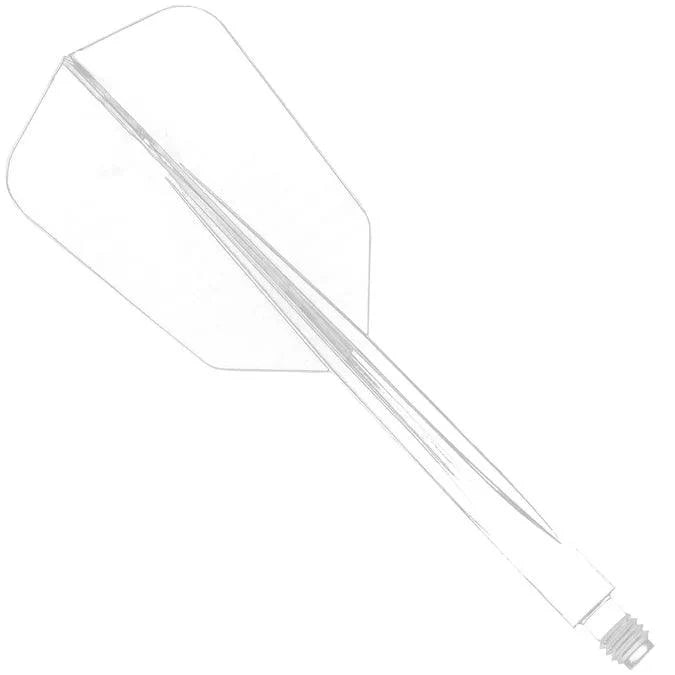 Condor - Axe Wing - Priehľadná - Slim - Jednodielny Násadka/Letky Na Šípky - Direct Darts - 1