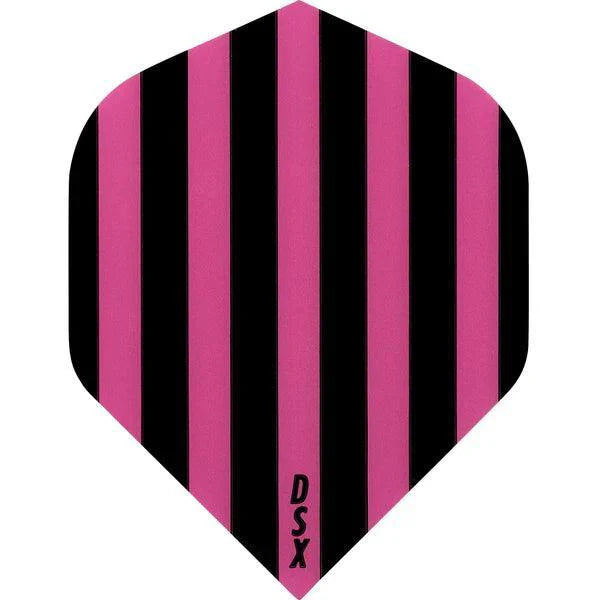 Designa - Dsx Football - Čierna & Ružová - No2 - 100 Mikrón - Letky Na Šípky - Direct Darts - 1