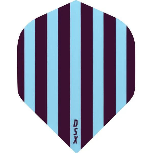 Designa - Dsx Football - Modrá & Hnedá - No2 - 100 Mikrón - Letky Na Šípky - Direct Darts - 1