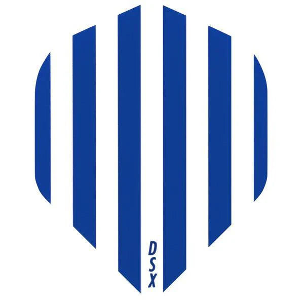 Designa - Dsx Football - Modrá & Biela - No2 - 100 Mikrón - Letky Na Šípky - Direct Darts - 1