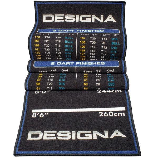 Designa - Skórovacia Tabuľa - Protisklzová Vrstva - 290Cm*80Cm - Modrá - Koberec Na Šípky - Direct Darts - 2