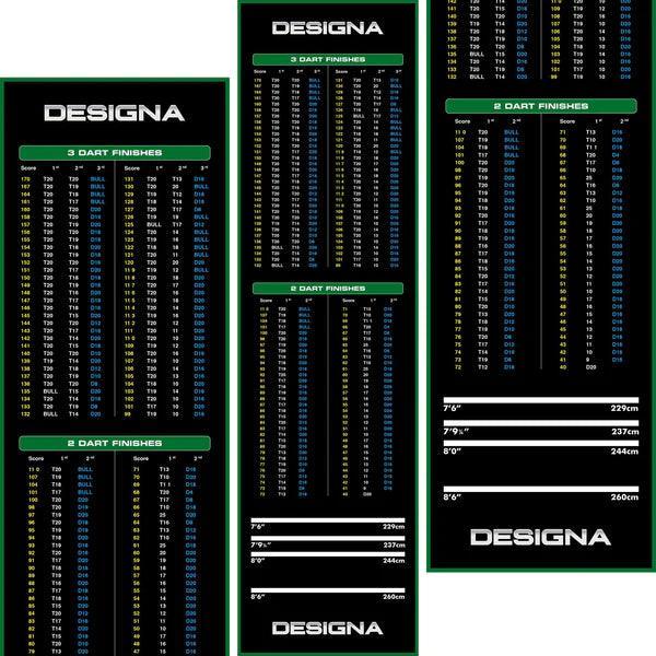 Designa - Kiszállóterč - Protisklzová Vrstva - 290Cm*80Cm - Zelená - Koberec Na Šípky - Direct Darts - 1