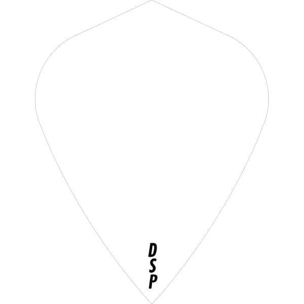Designa - Poly Plain Original Šarkana Biela - 100 Mikrón - Letky Na Šípky - Direct Darts - 1