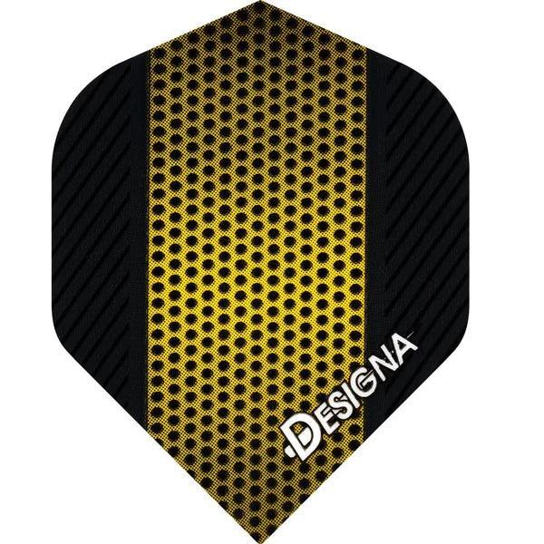 Designa - Žltá - 100 Mikrón - Letky Na Šípky - Direct Darts - 1