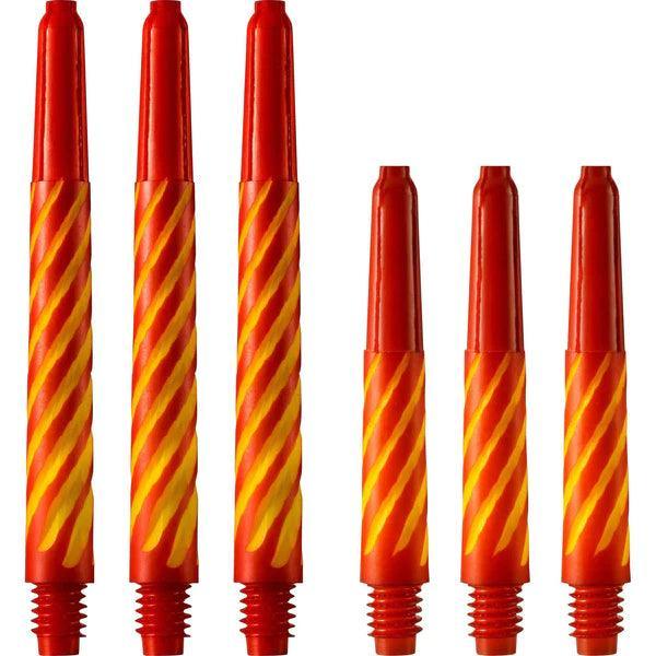 Designa - Spiroline Nylon Červená & Žltá - Násadka Na Šípky - Direct Darts - 1