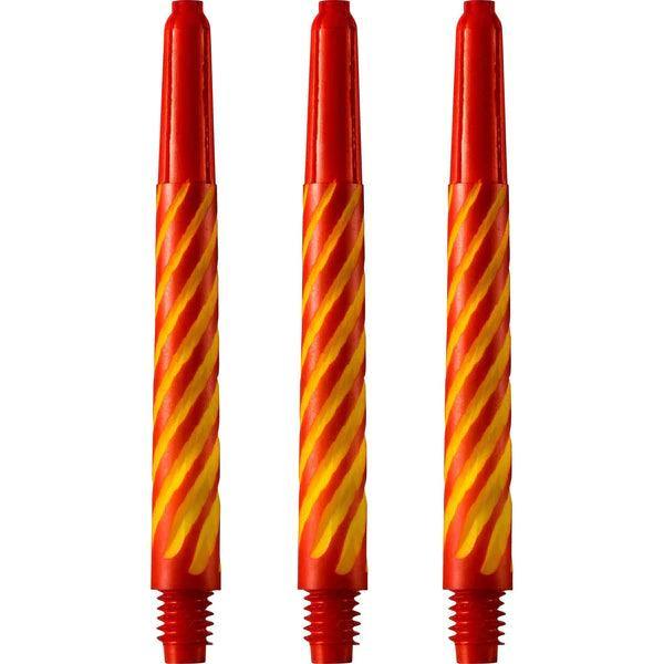 Designa - Spiroline Nylon Červená & Žltá - Násadka Na Šípky - Direct Darts - 2