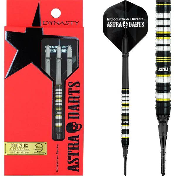 Dynasty - Astra Redstar - Gold Zelos 90% - Sada Soft Šípok - Direct Darts - 1