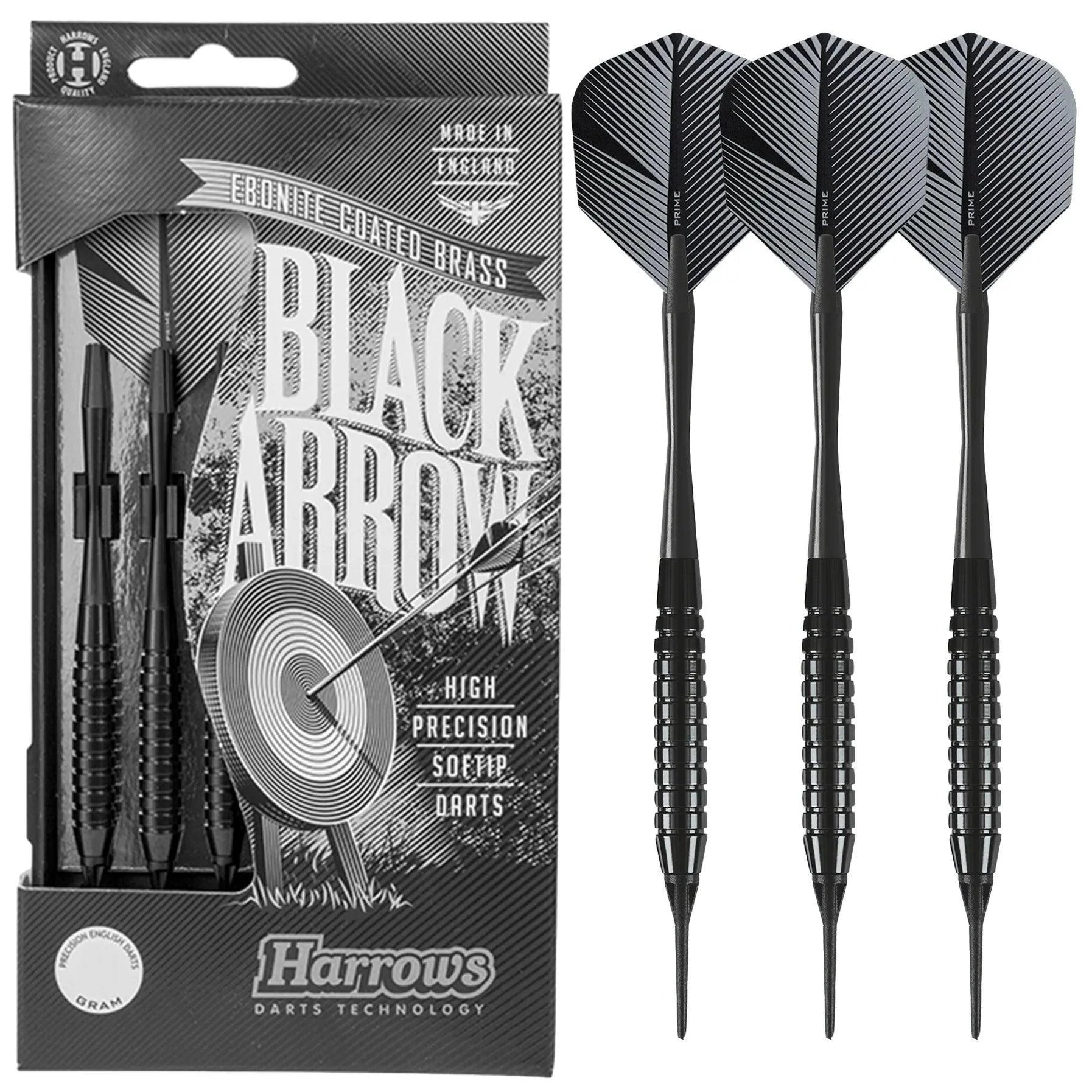 Harrows - Black Arrow Style 1 - Sada Soft Šípok - Direct Darts - 2