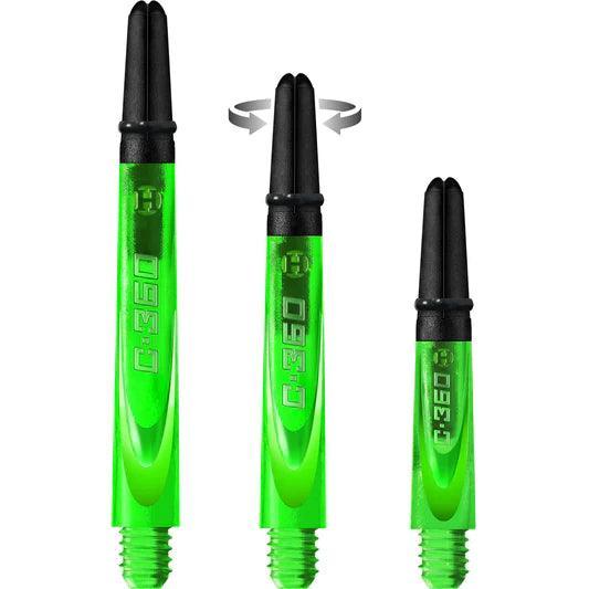 Harrows - Carbon 360 Zelená - Násadka Na Šípky - Direct Darts - 1
