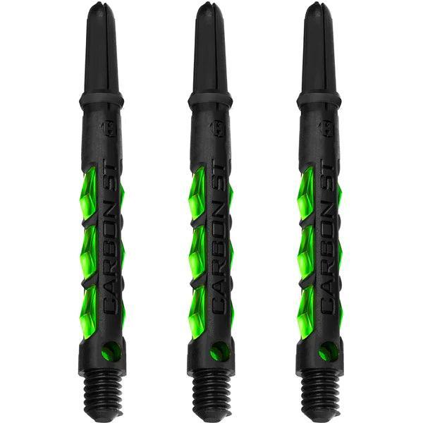 Harrows - Carbon St Zelená - Násadka Na Šípky - Direct Darts - 2