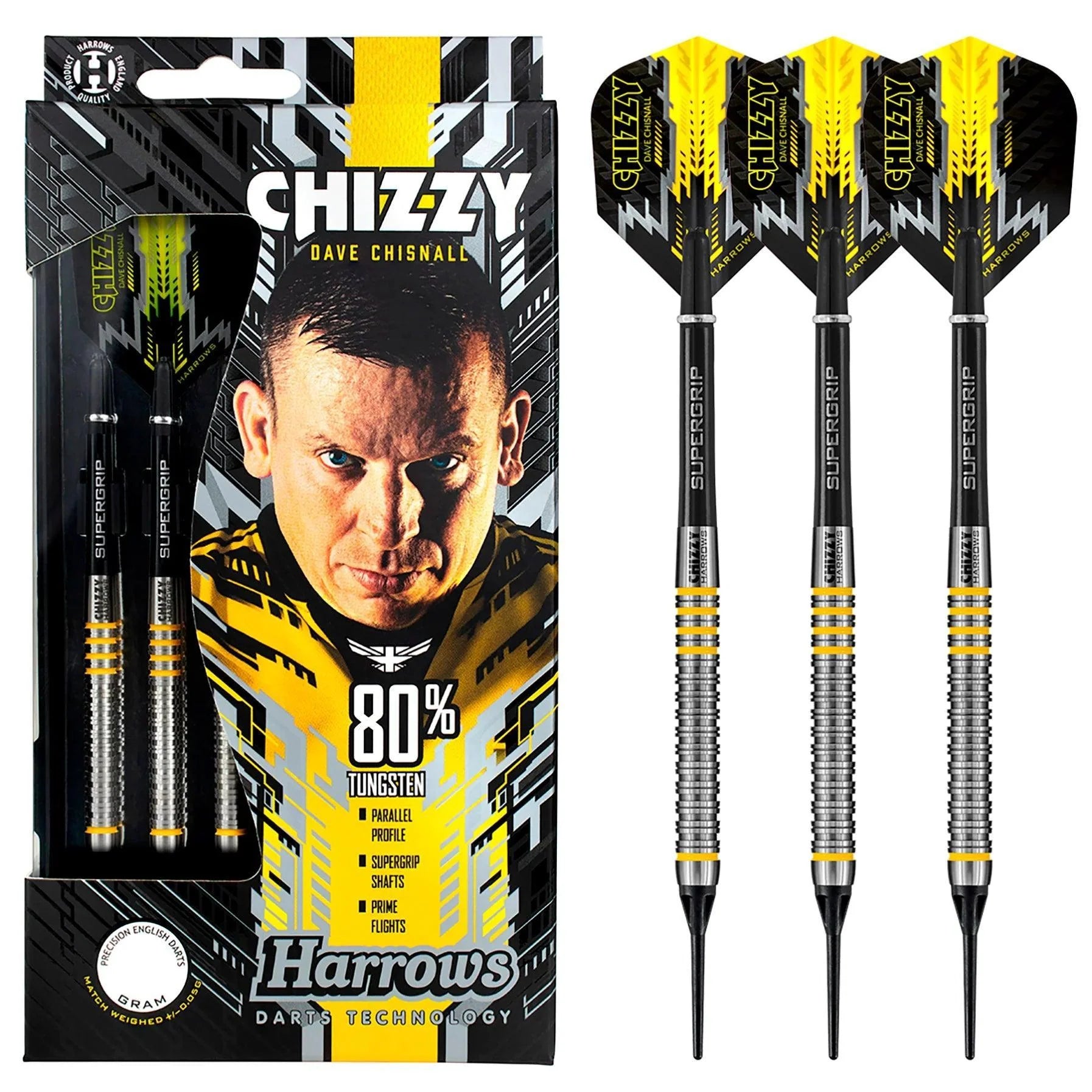 Harrows - Chizzy 80% - Sada Soft Šípok - Direct Darts - 2