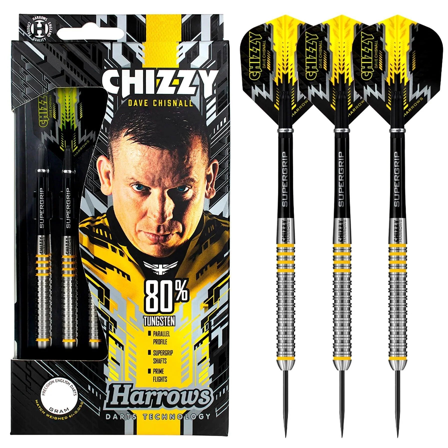 Harrows - Chizzy 80% - Sada Steel Šípok - Direct Darts - 2