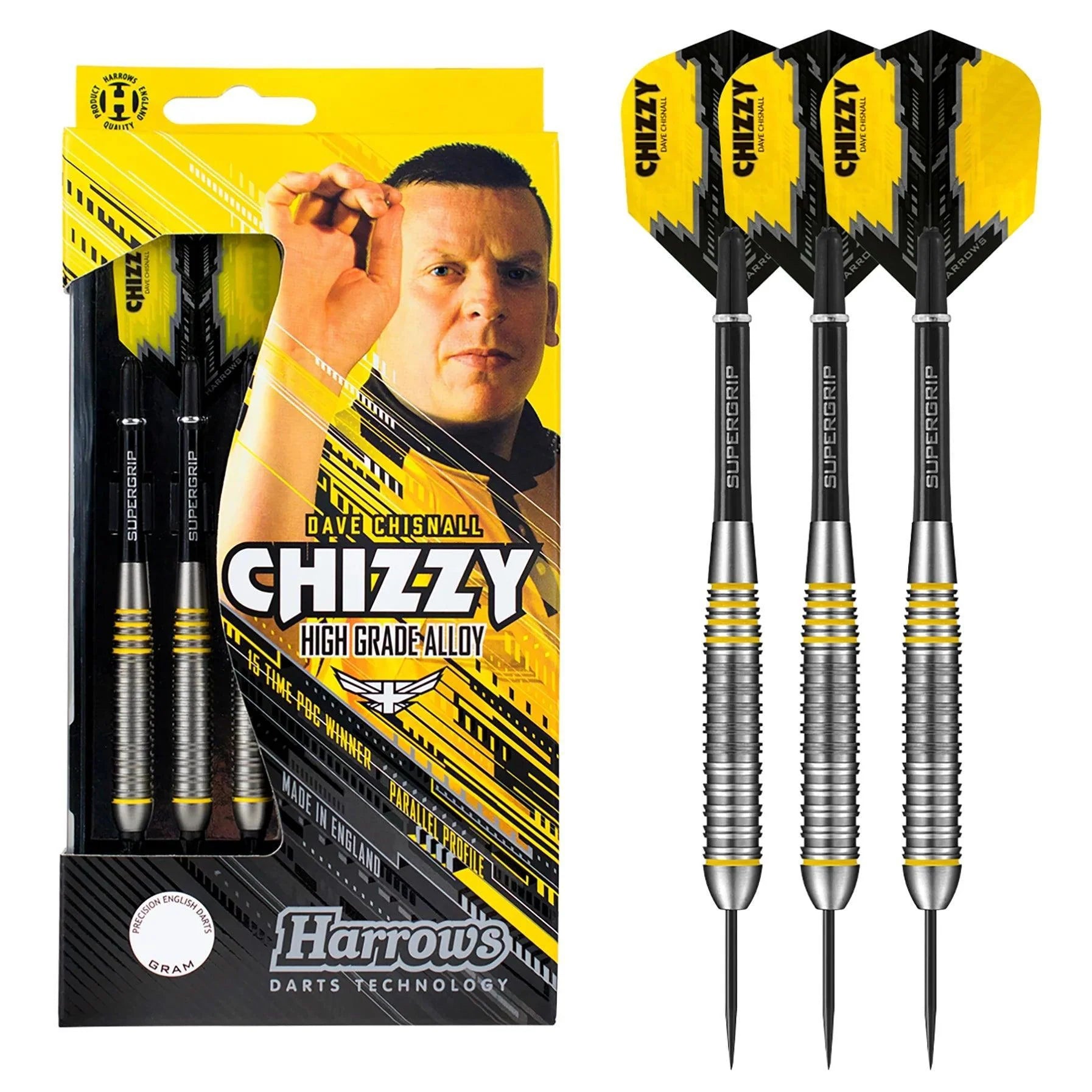 Harrows - Chizzy - Brass - Sada Steel Šípok - Direct Darts - 2