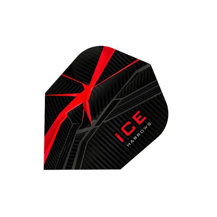 Harrows - Ice Recut Červená - 100 Mikrón - Letky Na Šípky - Direct Darts - 1