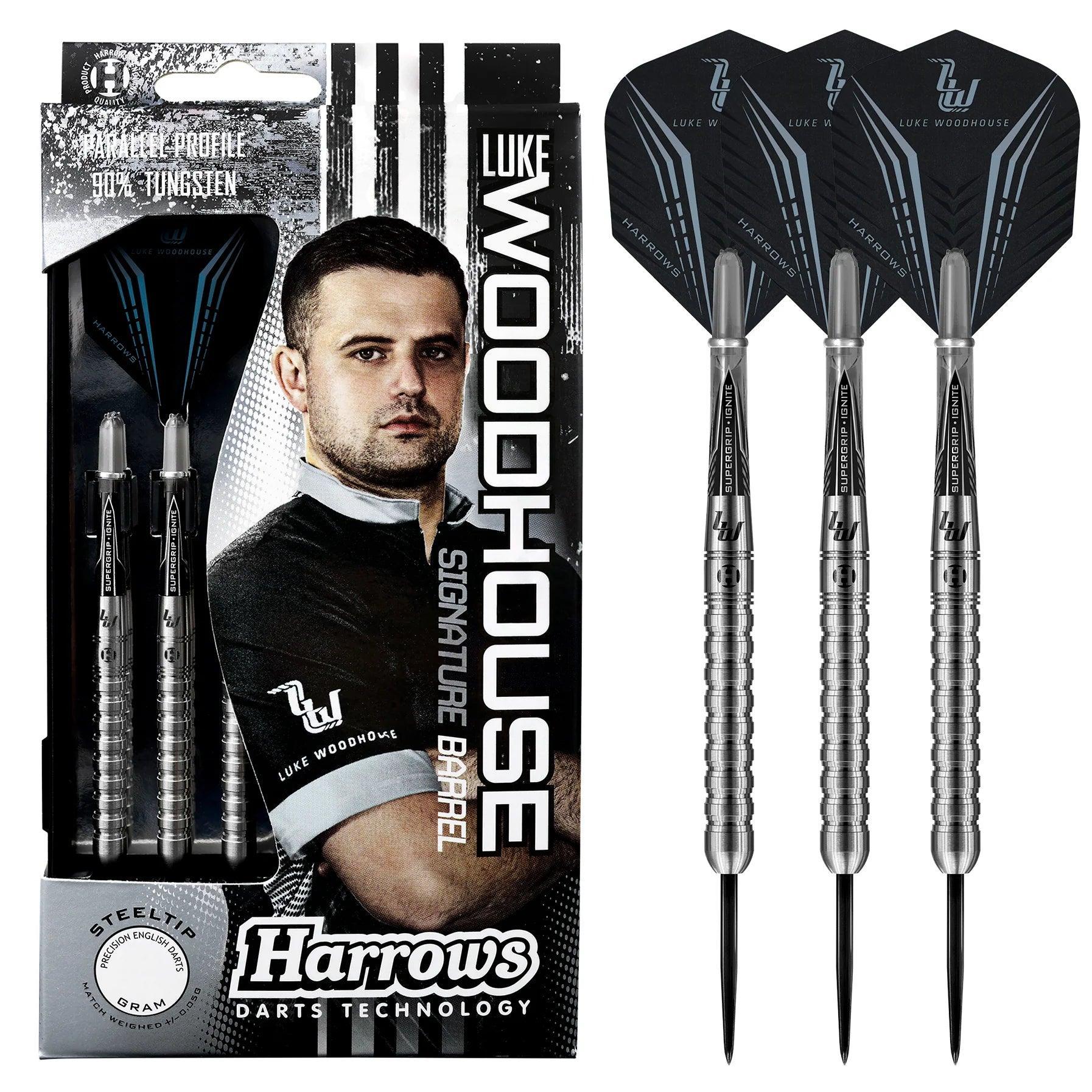 Harrows - Luke Woodhouse 90% - Sada Steel Šípok - Direct Darts - 2