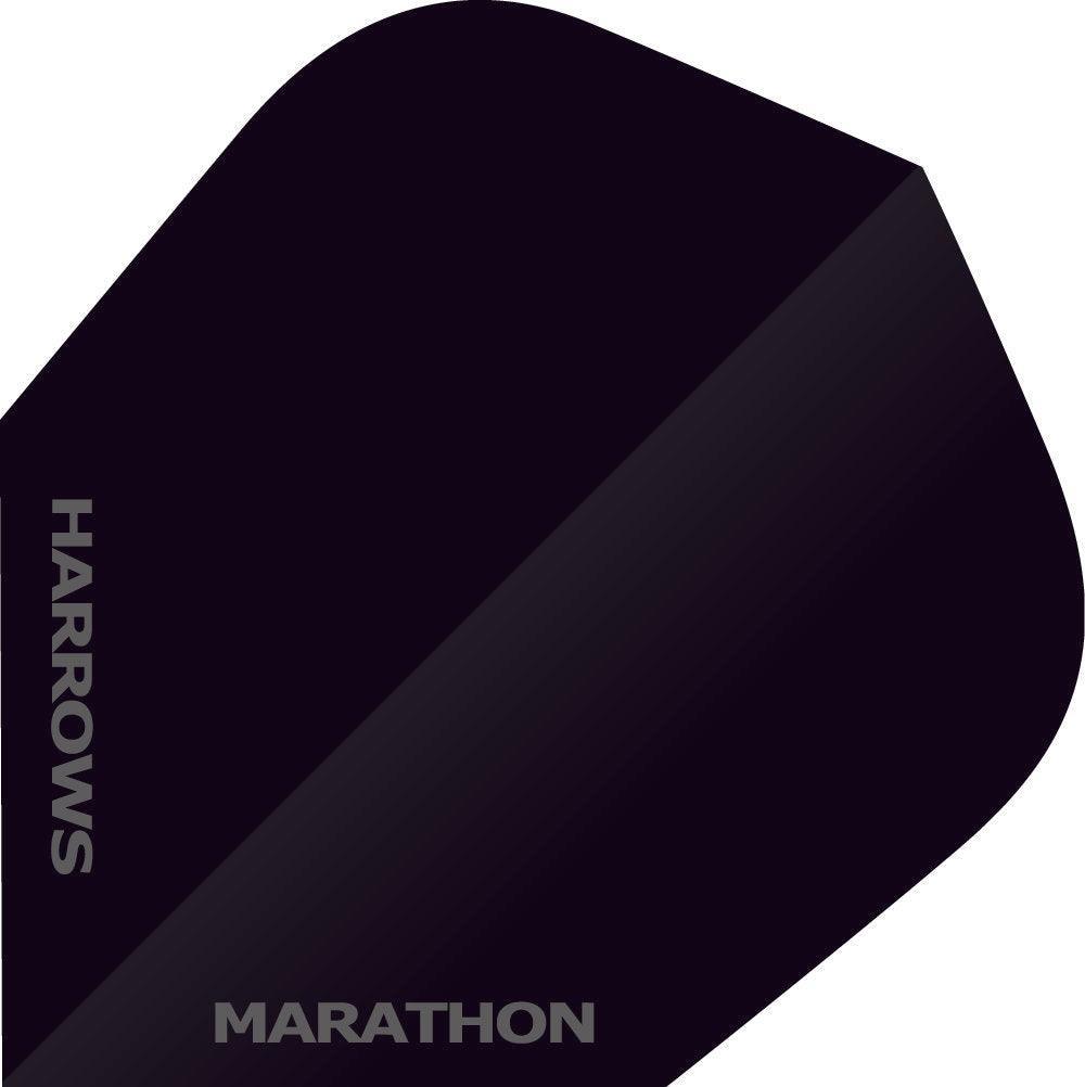 Harrows - Marathon - Jednofarebná Čierna - 100 Mikrón - Letky Na Šípky - Direct Darts - 1